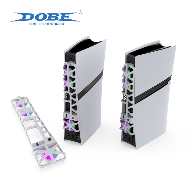 DOBE Factory PS5 Pro Accessories Intelligent Temperature Control PS5 Cooling Fan for PS5 Pro Game Console Accessories