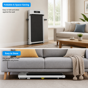 Caminadora Plegable FRS que Ahorra Espacio, Máquina de Ejercicio Compacta para el Hogar, Dispositivo Motorizado Portátil para Correr con Manillares de Seguridad - Product Image 4