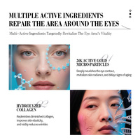 Patchs Hydrogel Anti-Âge au Cuivre Peptidique Marque Blanche – Masque Contour des Yeux Raffermissant et Hydratant – Lot de 60 Pièces