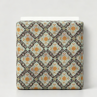 Tissu en microfibre italienne tissé croisé imprimé numériquement à motif floral pour robes, rideaux, literie - Filles