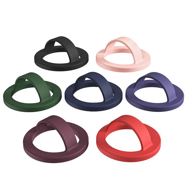 Liquid Silicone Ring Phone Holder Magnetic Ring Buckle Holder for iPhone 17 Pro 16pro Back Suction Ring Holder