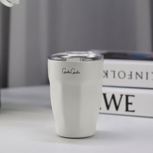 En stock – Tasse de voyage isotherme en acier inoxydable de 280 ml, anti-fuite, avec couvercle – Vente en gros - Product Image 4