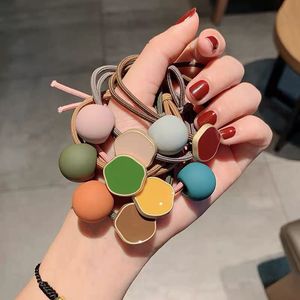 Coletero Retro con Nudos de Colores Mezclados, de Resina Plástica, Accesorio Casual para el Cabello para Niñas - Product Image 1