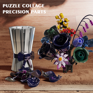 Mji 13039 Khối Hoa Mô Hình 982Pcs Hạt Nhỏ Trẻ Em Sáng Tạo Giáo Dục Nhựa Xây Dựng Khối Đồ Chơi Đặt Bán Buôn Quà Tặng - Product Image 4