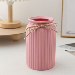 Vase à fleurs séchées en plastique de style européen simple, petits vases à fleurs fraîches pour centre de table de mariage - Product Image 3