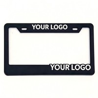 Bingkai Plat Nomor Plastik ABS Standar AS Desain Fashion Logo Kustom Pemasok Grosir MOQ 500PCS