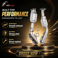 Personnalisation de pièces de rechange automobiles une paire convertisseur catalytique à trois voies pour Toyota Mark X 2.5L