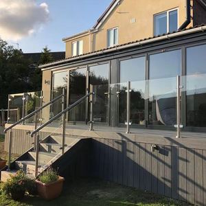 Pemasok pabrik membangun keselamatan pagar balkon pagar kolam pagar tangga Hotel Villa kaca laminasi bersertifikat ISO - Product Image 3