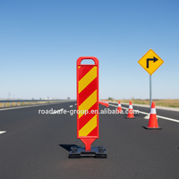 Heaby Duty Base en caoutchouc personnaliser panneau de signalisation routière/délinéateur pliable de route panneau d'avertissement de sécurité routière