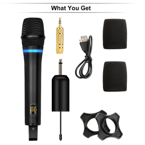 Biner Hochwertiges W7 UHF-Funk mikrofon Tragbares Lautsprecher mikrofon Wiederauf lad bares Mikrofon für Karaoke-Teache - Product Image 5