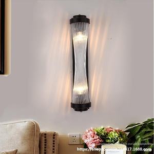 Applique murale en cristal de luxe nordique post-moderne pour salon fond escalier allée couloir chambre chevet Source de lumière LED - Product Image 4