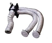 Ventilateur d'extraction à conduit divisé à 3 vitesses sans bruit |   Ventilateur de plafond encastré à 2 entrées et 1 sortie pour usage domestique dans 2 pièces