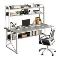 Bureau d'ordinateur intégré moderne et luxueux Bibliothèque Simple Chambre à coucher Étudiante Apprentissage à domicile Écriture Bureau Bureau Panneau Bureau