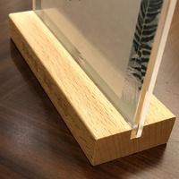 Présentoir de Menu de Table en bois présentoir de dépliant pour le désherbage