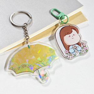 Custom Cartoon-Style <b>Keychain</b> Holographic Animated Pendant on Special-Shape Acrylic Promotional Plastic Gifts - Product Image 5