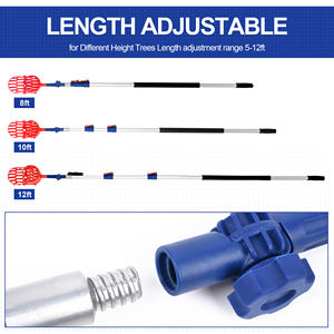 Outil télescopique de récolte de tige de cueillette de fruits léger de sélection chaude <span class=keywords><strong>avec</strong></span> le cueilleur de fruits en aluminium de panier - Product Image 3