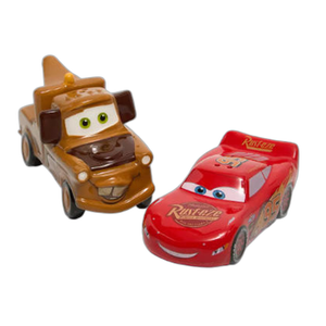 Set di Saliera e Pepiera in Ceramica a Forma di Auto <span class=keywords><strong>Mater</strong></span> e Lightning McQueen - Product Image 1