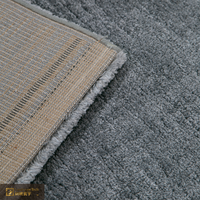 Tapis shaggy de luxe LandScopeTech, 25 mm, à poils longs, gris, moelleux, tapis belge Wilton, isolation acoustique, chambre principale, doux