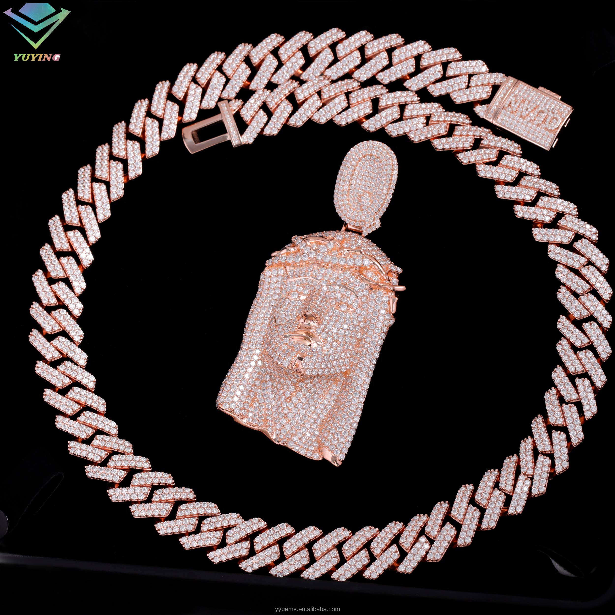 โซ่สีโรสโกลด์-15 มม. 22 นิ้ว