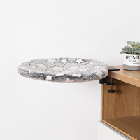 Lit de bureau amovible pour chat Lit de bureau rond robuste pour chat Hamac de bureau pour chat