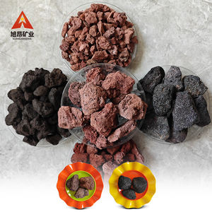 Material de filtro de tratamiento de aguas residuales de bloque de roca volcánica roja suculenta respetuoso con el medio ambiente - Product Image 1