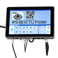 Impresora TIJ IPS-8810 de 600 DPI sin Mantenimiento, 208 m/min, Máquina de Codificación de Fecha y Código de Barras Industrial para Línea de Producción