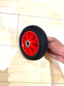 Roue solide en caoutchouc de brouette bon marché Roue de brouette de 6 pouces pour le jardin, la ferme, le transport - Product Image 6