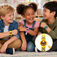Montre numérique LED pour enfants de haute qualité, tête amovible, impression de dessins animés colorés, lecture facile de l'heure, résistante à l'eau 3BAR, cadeau