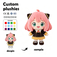 Peluche personnalisée OEM ODM en forme de renne, personnage de dessin animé, figurine en peluche douce, jouet en peluche, cadeau pour les fans, unisexe