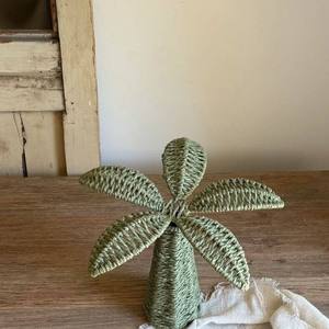 Hand-woven Paper Rope Palm <b>Tree</b> Art Deco Ornament for <b>Tabletop</b> Home Decor - Product Image 5