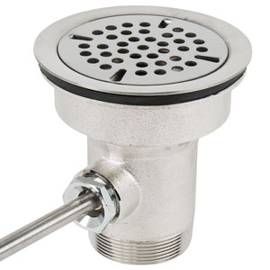 Válvula de drenaje comercial para fregadero de cocina <span class=keywords><strong>con</strong></span> palanca giratoria de latón, salida de desbordamiento de drenaje de residuos, colador contemporáneo para hoteles - Product Image 2