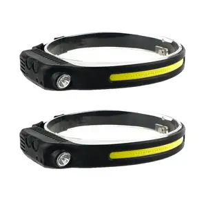 Multi-Function Induction Smart Sensor Headlight USB Rechargeable COB LED Head Lamp