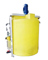 Réservoir de dosage chimique en plastique PE de 200 L, résistant à la corrosion, cuve sous pression en PE pour le traitement de l'eau