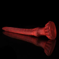 Dilatateur anal long en silicone souple en forme de tentacule de pénis d'alien, plug anal, jouet sexuel pour adulte, écologique, 100% étanche