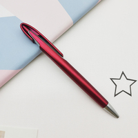 Stylos noirs rétractables avec logo personnalisé 1.0, recharge bleue écriture lisse, stylos à pression