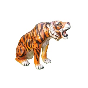 Cina fornitore in fibra di vetro statua di <span class=keywords><strong>tigre</strong></span> giardino strada paesaggio arte scultura parco giochi decorazione in resina artigianato - Product Image 2