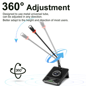 Df208 hội nghị chuyên nghiệp thiết bị phòng máy tính để bàn 8-kênh UHF hội nghị không dây Microphone hệ thống cho phòng hội nghị - Product Image 2