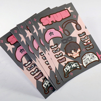 Autocollants personnalisés en papier couché holographique écologique pour enfants, film mat, autocollants adhésifs en PVC imperméables