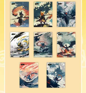 Tarjetas Coleccionables de Personajes de Anime de Junyi Culture, Tarjetas Divertidas con Diseño de Pokémon, Pikachu, Charizard, Eevee, Regalos para Niños - Product Image 4