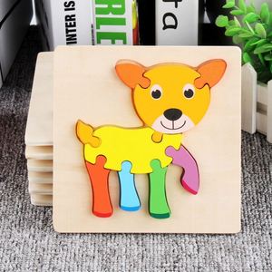 Rompecabezas de Madera 3D de Animales, Juguete Educativo Sensorial Montessori de Matemáticas para Niños de 8 a 14 Años, Colorido, Menos de 50 Piezas - Product Image 5