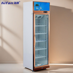 Réfrigérateur commercial à <span class=keywords><strong>porte</strong></span> vitrée pour boissons et congélateur vertical avec refroidissement par air - Équipement de réfrigération à <span class=keywords><strong>double</strong></span> zone - Product Image 6