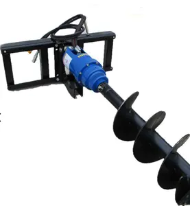 Ground Hole Drill Earth Auger For 1-3 TONS Skid Steer Go Loader Excavator