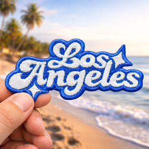 Wholesale Luxury Beaded Applique Iron on Patches with Pearl Letter Detail and Handmade Custom Embroidered Patch - Product Image 1