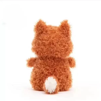 Jelly Cat UK pour Curly Fox, adorable peluche en coton à pattes courtes, jouet de confort, cadeau de Noël, cadeau de rentrée scolaire