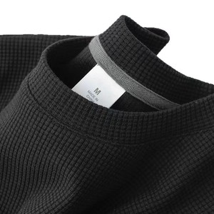 Yx waffled cổ tay ngắn trở lại túi cổ á<span class=keywords><strong>o</strong></span> của nam giới mùa hè lỏng lẻ<span class=keywords><strong>o</strong></span> kích thước lớn băng lụa mỏng cổ điển toàn cầu nhà máy trực tiếp T-Shirt - Product Image 5