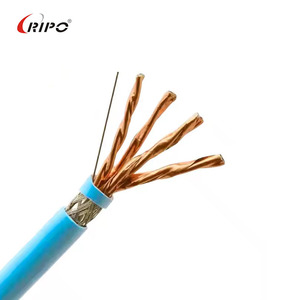 Cat8สายเคเบิลคู่แบบเกลียวที่หุ้มฉนวนสองชั้น (8C4P) -สายเคเบิลเครือข่ายป้องกันการรบกวนความเร็วสูง10Gbps อเนกประสงค์ในร่ม/กลางแจ้ง - Product Image 1