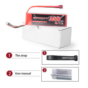 Дрон Lipo 3000mAh 50C 80C 100C Li-polymer 3S 6S 12S UAV пульт дистанционного управления автомобильным аккумулятором - Product Image 4