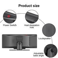 Lecteur multimédia MP5 portable pour voiture avec écran IPS universel de 10,26 pouces, CarPlay sans fil, Android Auto, en stock chez Maustor Factory