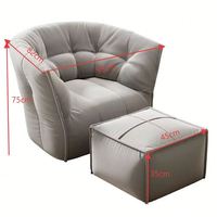 Fauteuils d'appoint modernes et confortables de style nordique pour salon, avec coussin, vente en gros de haute qualité
