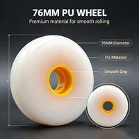 Roues de remplacement en PU solide pour patins à roulettes, silencieuses, amortissantes, universelles, pour skateboard et bagages